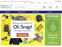 Tablet Screenshot of gotchamarketing.com
